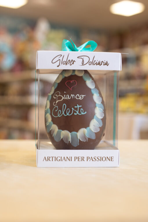 UOVO CUORE BIANCO CELESTE 320G