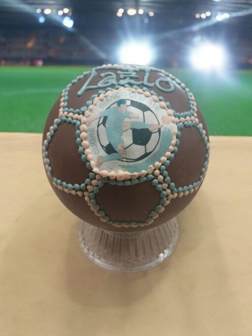 PALLONE CUORE BIANCO CELESTE